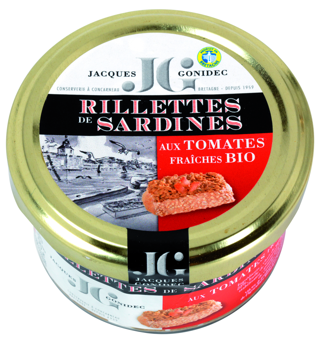 Jacques Gonidec Rillettes de sardines aux tomates 90g - 3027